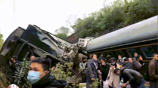 1人遇难4人重伤123人轻伤！“我刚刚经历了生死”！脱轨火车内部视频曝光